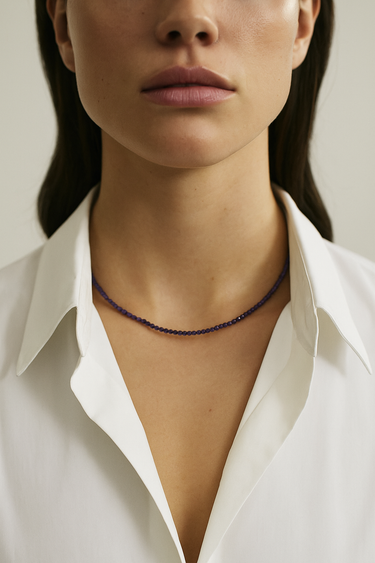 Moonwine - Amethyst Silver Necklace
