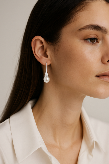 Moonlight Pearl Drop Earrings