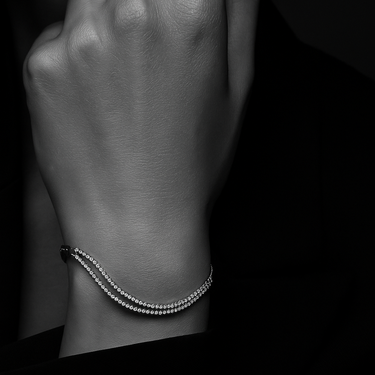 Wien Noir Silver Armband