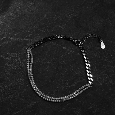 Wien Noir Silver Armband